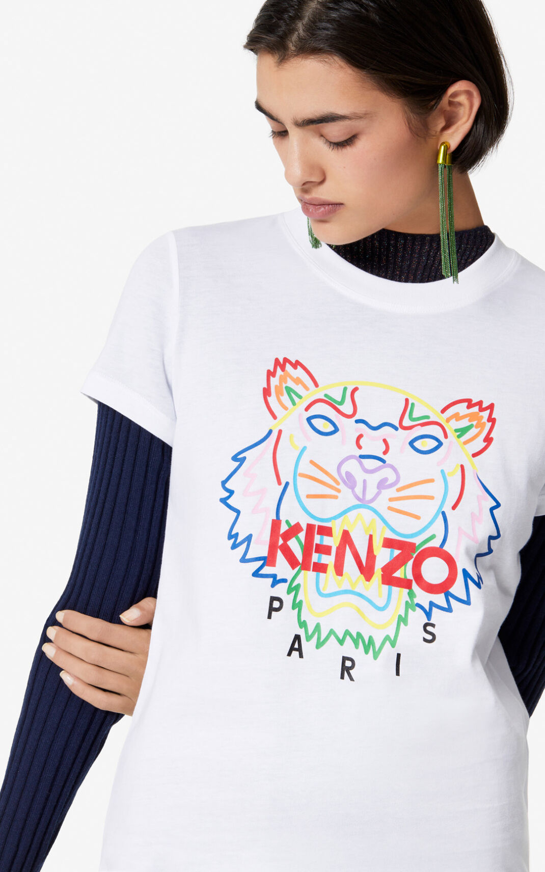 Kenzo Tiger Ženska Majice Bela SI-3957189